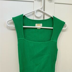 Maeve Sleeveless Top - Kelly Green, Size S